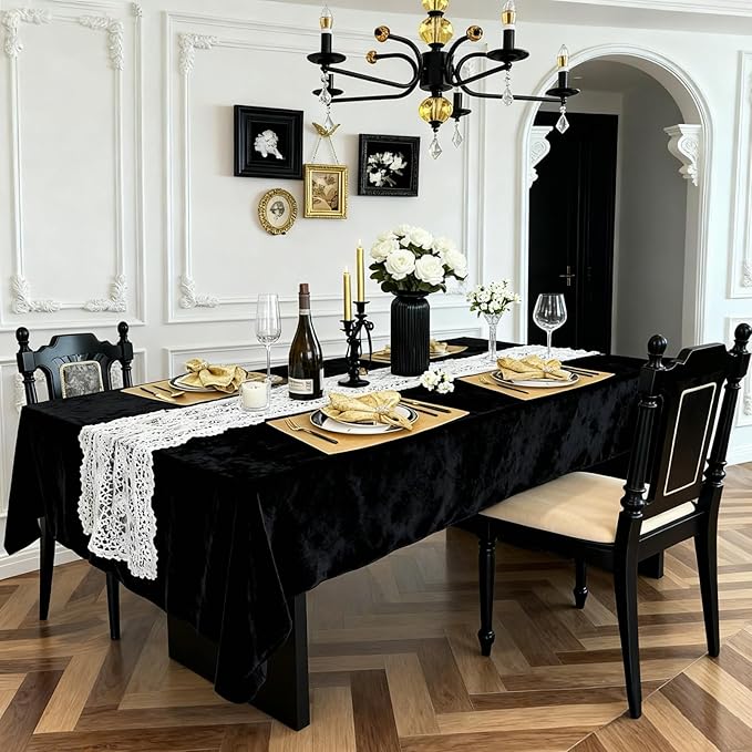 Round Table Placemats Set of 4, Faux Leather Heat Resistant Table Mats, Waterproof Wipeable PU Place Mats, Gold