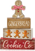 Moucuny 4 Pcs Christmas Table Decor Gingerbread Man Decoration Christmas by Moucuny