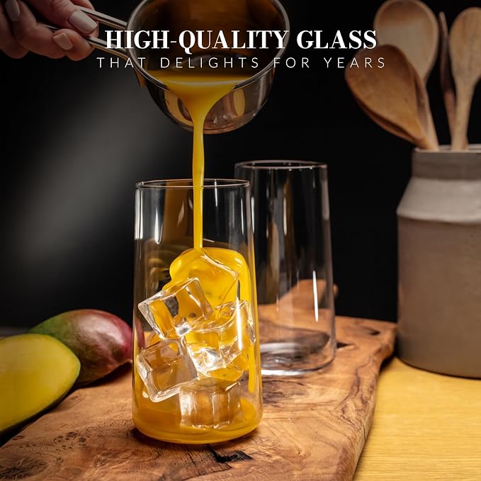 Krosno Water Glasses Set of 6, 18.3 oz, Avant-Garde Collection | Drinking - Image 9
