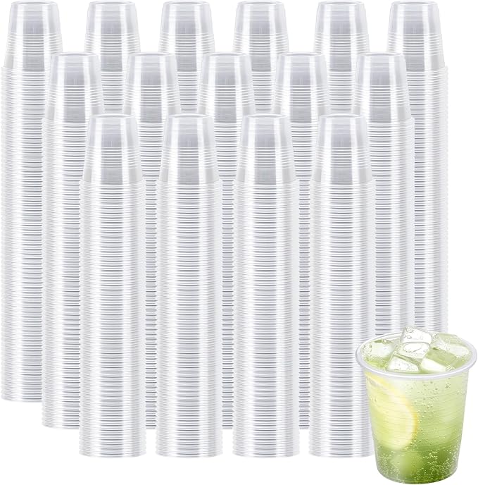 Clawsoff 1500 Pack 3 oz Plastic Cups Clear Disposable Small Mouthwash Cups | by BuyNow