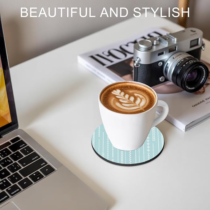 Modern Minimalist Coasters Set of 6 Absorbent Coasters - Image 8