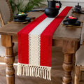 EMMTEEY Boho Table Runner with Tassels 36 Inches Long, Scratch & Heat Resistant by EMMTEEY