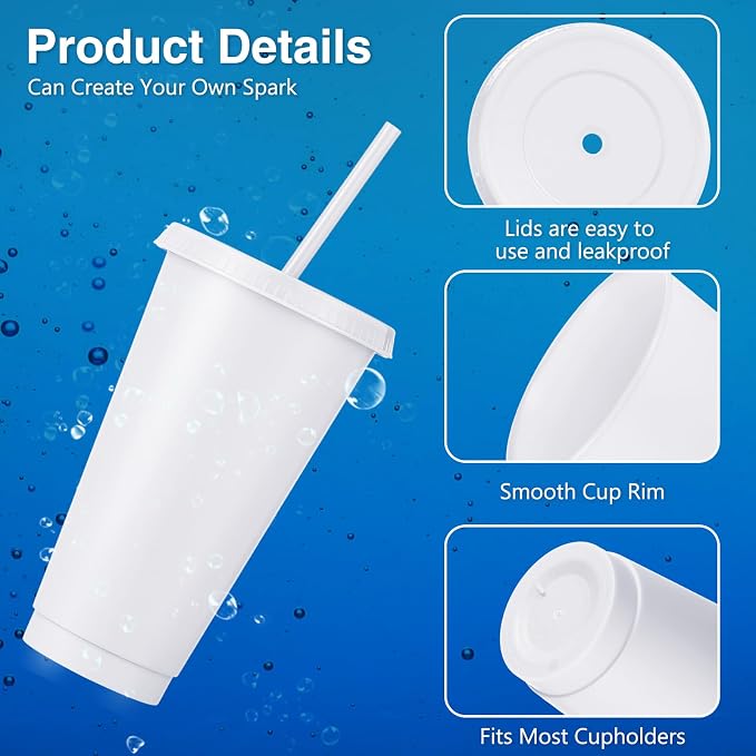 Amyhill 12 Pcs Reusable Plastic Cup - Image 3