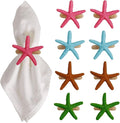 wonlex Summer Napkin Rings Set of 8, Faux Sea Star Napkin Ring by wonlex