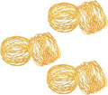 ITOS365 Handmade Round Mesh Gold Napkin Rings Holder by ITOS365