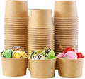 Disposable Kraft Ice Cream Bowls 100 Count - 9 oz Paper Sundae Cups | Party by BuyNow