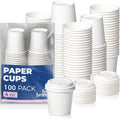 Fit Meal Prep 100 Pack 4 oz Disposable Coffee Cups by FMPBRANDS