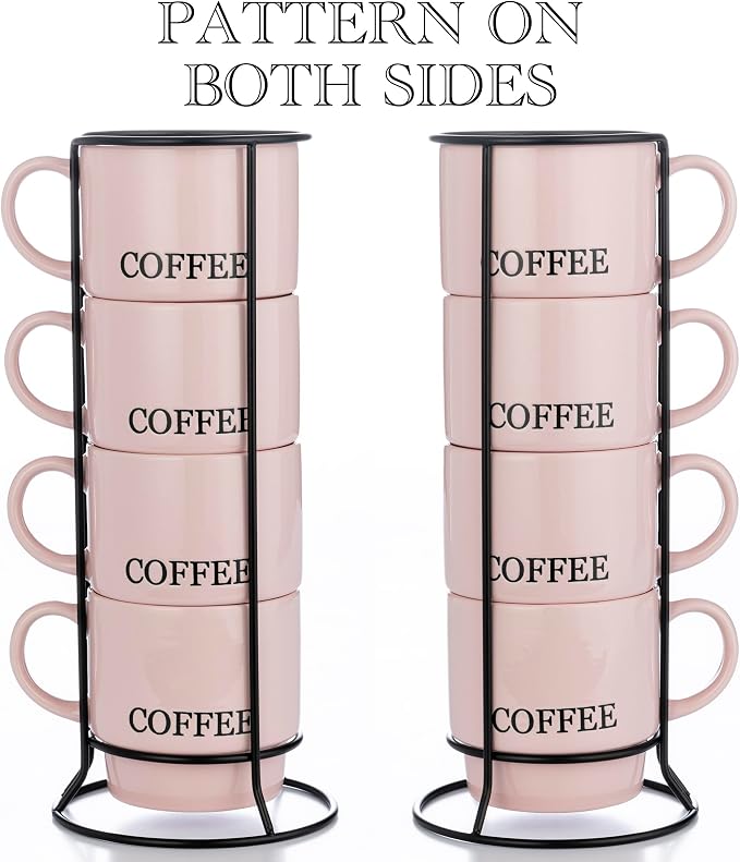 Signature Housewares Stackable Coffee Mug Tower Set - Image 3