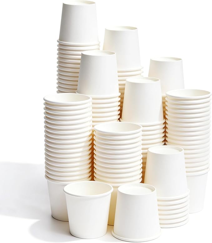TashiBox 3 oz white paper bath cups by TashiBox