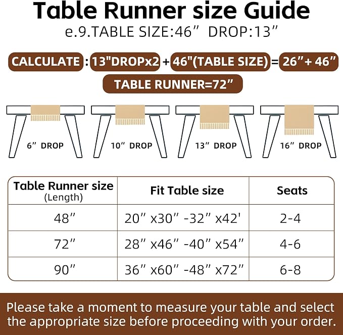 Keketoarrange Boho Macrame Table Runner 12x90 Inch | Woven Burlap Rustic Runner - Image 9