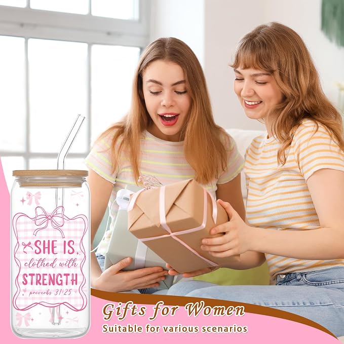 Christian Gifts for Women Glass Cups - Image 6