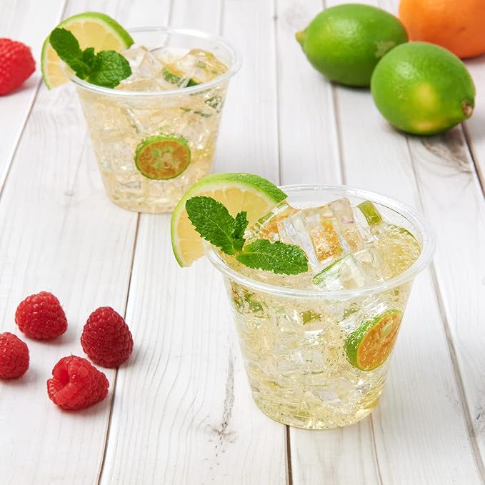 Turbo Bee 300 Pack 9oz Clear Plastic Cups, Disposable Crystal Drinking Cups - Image 5