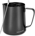 Milk Frothing Pitcher 600ml/20oz Steaming Pitchers Stainless Steel Milk Coffee by Adorever