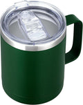 MEWAY 12oz Coffee Mug With Handle and Sliding Lid, Stainless Steel Travel by MEWAY