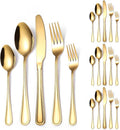 Gold Silverware Flatware Set for 4 Person Luxury Stainless Steel Cutlery 20 by A%C2%B7HOUSEWARE