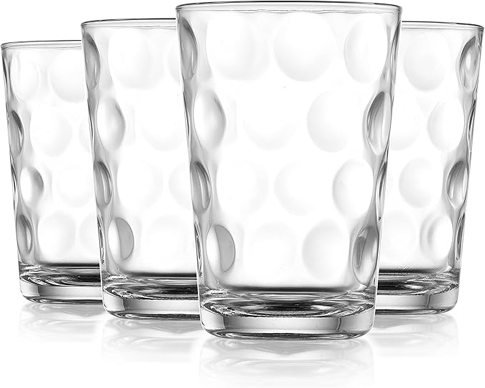 Home Essentials Juice Glasses Set Of 4 Water Tumbler Glasses Cups 7 oz Uses - Image 7