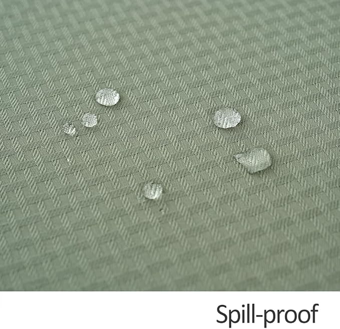 maxmill Round Weaved Texture Design Tablecloth Spill-Proof Wrinkle Free Soft Washable Table Cloth for Circular Table Cover, for Dining Room Banquet Parties Holiday Dinner, 70 Inch Sage Green
