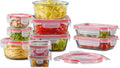Pyrex Freshlock Mixed Sizes Airtight Glass Food Storage Set | Plastic BPA-free by Pyrex