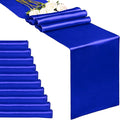10-Pack Royal Blue 12 x 108 inches Long Premium Satin Table Runner | Wedding by REWOMC