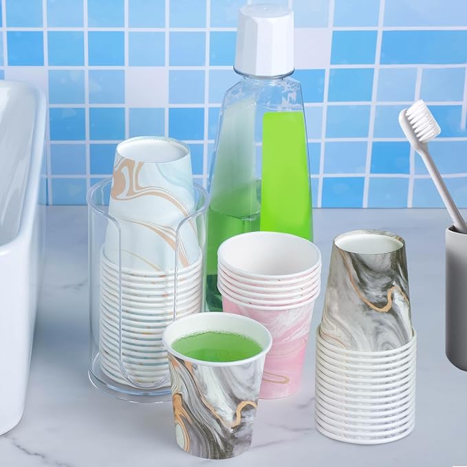 5oz Bathroom Paper Cups, 300 Pack Disposable Mouthwash Cups | Leak-Proof - Image 4