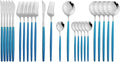 JASHII Flatware Serving Set 24 Piece, Stainless Steel Silverware Set, Modern by JASHII