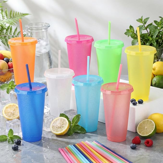 Honeydak 30 Pack Tumbler with Straw and Lid Cups - Image 2