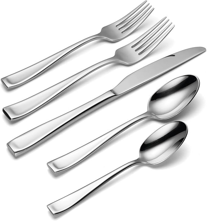 Oneida Moda 65-Piece 18/10 Stainless Steel Silverware Set - Image 3
