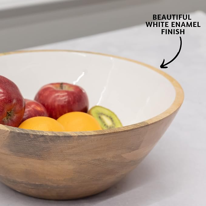 Folkulture Wooden Salad Bowls, Bowls - Image 3