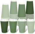Whaline 100 Pcs Sage Green Disposable Coffee Cups by Whaline