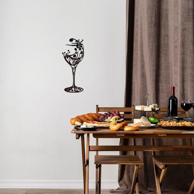 Oubasa Black Metal Wall Art for Kitchen - Image 4