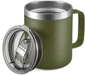 12 oz Insulated Travel Coffee Mug by ALOUFEA