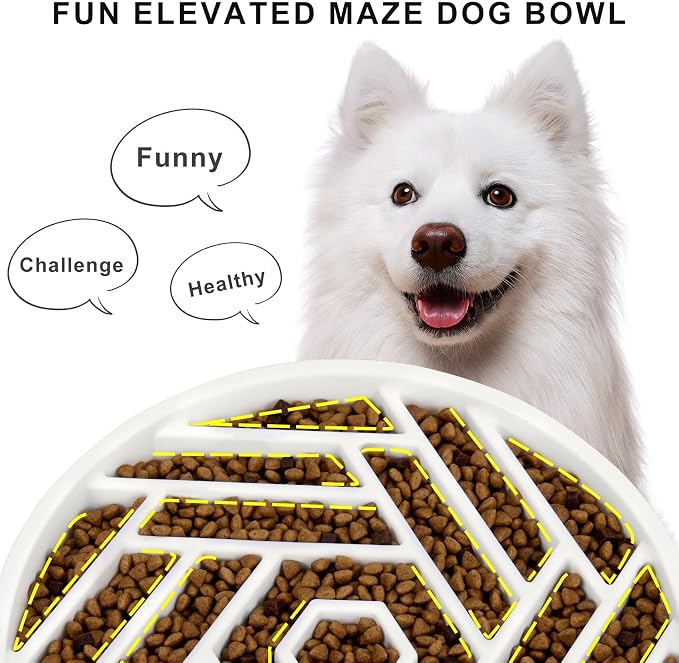 TOBYTO Slow Feeder Dog Bowls Large Medium Breed, Anti-Choking Slow Eating Dog - Image 3