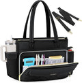 RAINSMORE Teacher Bag for Women, 15.6" Laptop Work Tote, 40oz Cup Holder | by RAINSMORE