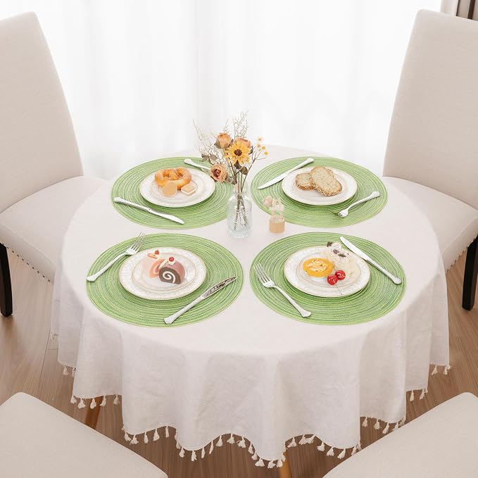 SHACOS Round Placemats Set of 6 - Image 8