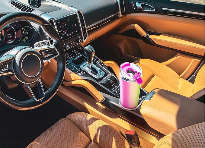 Meoky 24 oz Insulated Travel Coffee Mug: Leak Proof Lid, Emerald Bloom | - Image 6