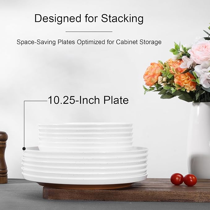 Webbylee 10.25" Melamine Dinner Plates Set of 6 - Image 4