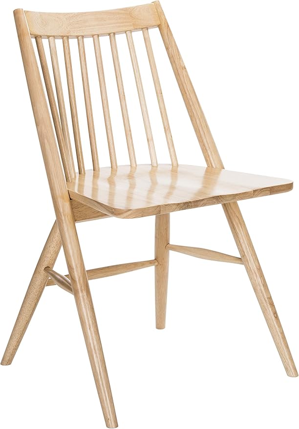Safavieh Home Collection Wren Natural 19-inch Spindle Dining Chair (Set of 2)