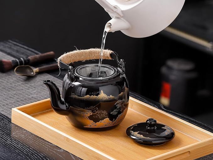 Japanese Tea Sets for Adults, Chinese Tea Set Gongfu Tea Set Japanese Teapot - Image 4