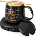 Coffee Mug Warmer & You are Awesome Mug Set, Electric Cup Warmer by LOUTYTUO