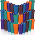 Domensi 30 Pack Reusable Plastic Coffee Cups by Domensi