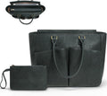 Laptop Tote Bag for Women, Leather Work Tote by Lifeamar