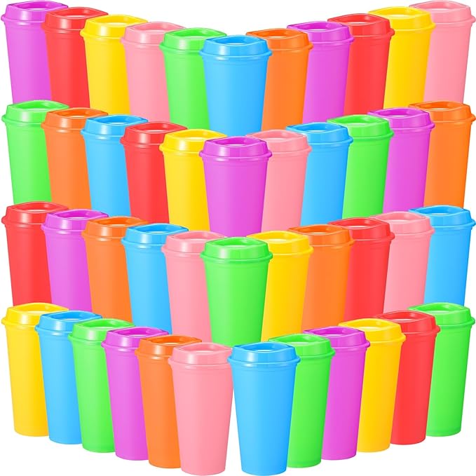Honeydak 45 Pack 16 oz Reusable Coffee Cups by Honeydak