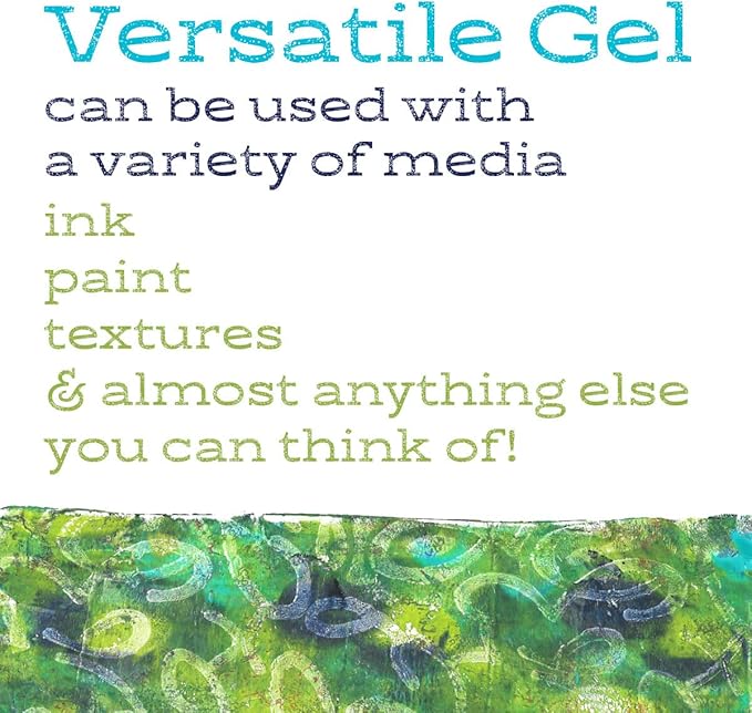 Gel Press Monoprinting Print Plate - 5” X 7” Gel Plate - Printmaking Supplies - Reusable Gel Printing Plate for Press Art for Card Making, Scrapbooking, Journaling, Arts and Crafts, Home Decor