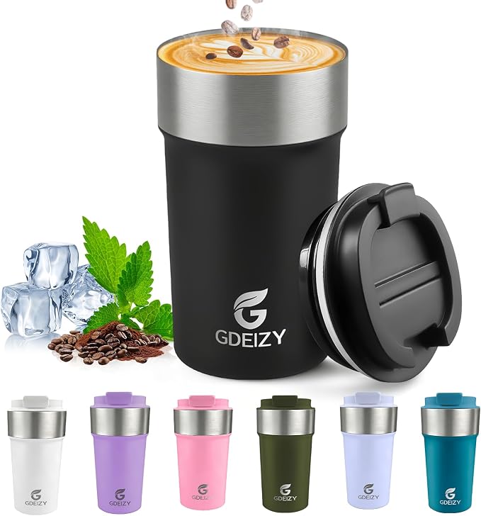 17oz Insulated Travel Coffee Mug, Stainless Steel Cup by Unknown