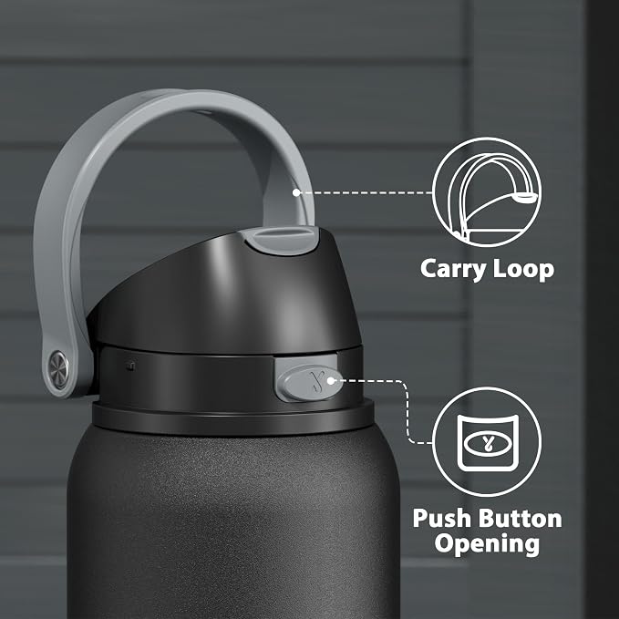 40 oz Insulated Water Bottle for Sports: Meoky Stainless Steel Water Bottle - Image 5