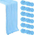 6 Pack Baby Blue Cheesecloth Table Runner 10Ft Gauze Cheese Cloth Table Runner by Heneger