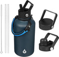 BJPKPK 64oz Insulated Water Bottle, Half Gallon Water Jug by BJPKPK