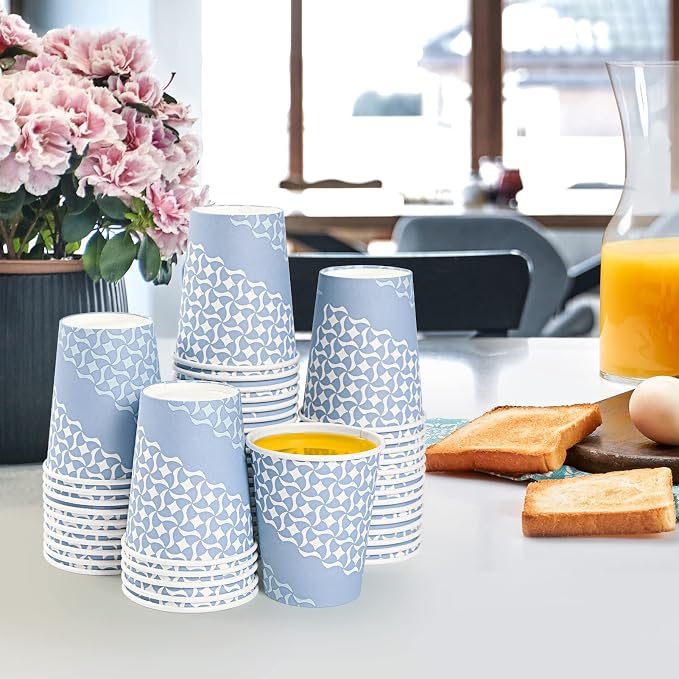 MUCHII 8 oz Paper Cups, Hot Coffee, Office Home Use, Disposable Cup - Image 6