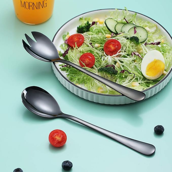 Berglander Stainless Steel Salad Server Set - Image 3