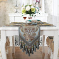 French Country Luxury Floral Pattern Table Runner by JAIJY